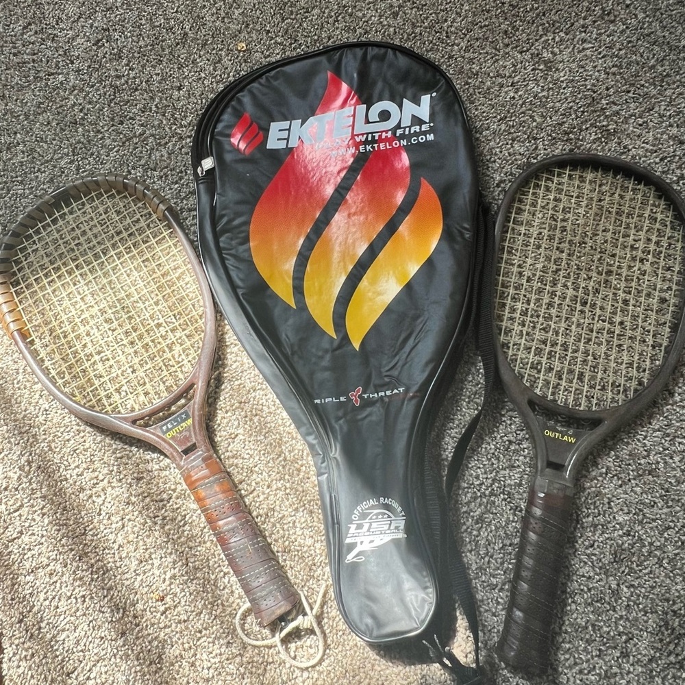 Ektelon Racquetball Racket Set with Black and Brown Design